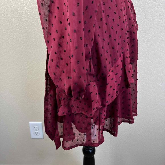 Trixxi dress Juniors' Surplice-Neck Tie-Waist Fit & Flare Dress size 3 Romantic - Picture 13 of 16